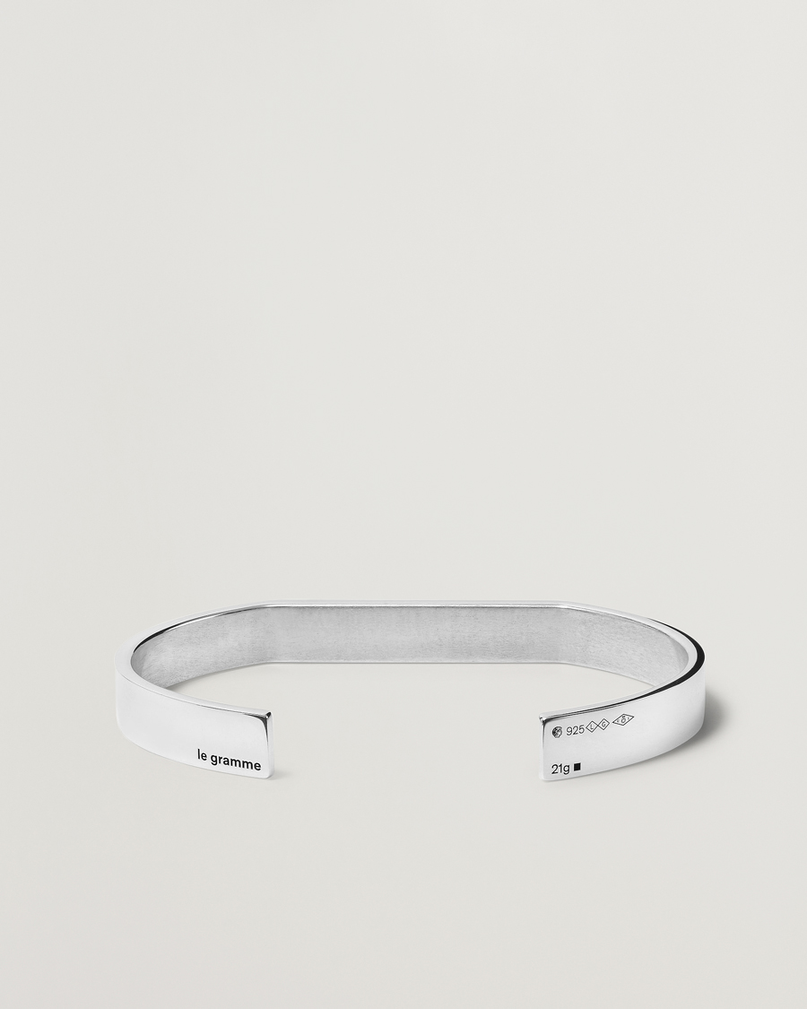 Herren | LE GRAMME Godron Bracelet Sterling Silver 21g | LE GRAMME | Godron Bracelet Sterling Silver 21g