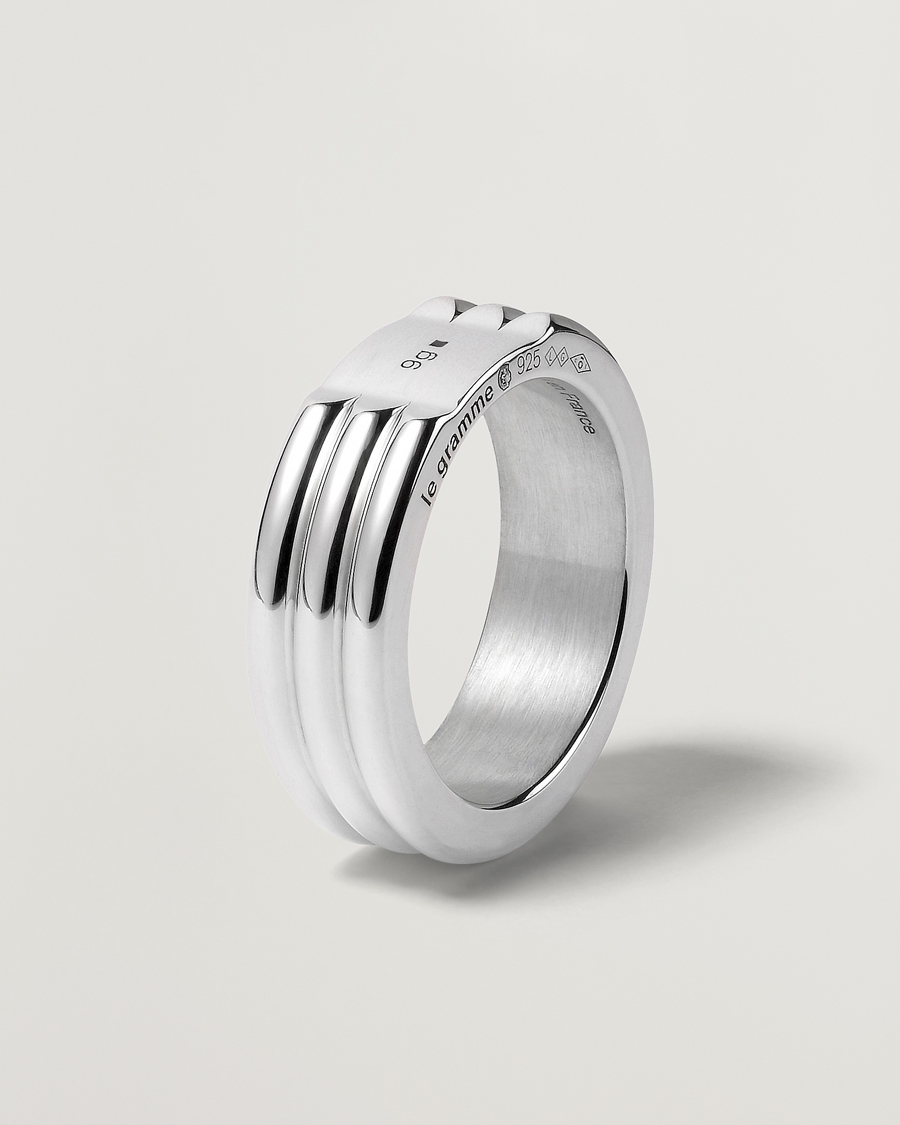 Herren | LE GRAMME Godron Ring Sterling Silver 9g | LE GRAMME | Godron Ring Sterling Silver 9g