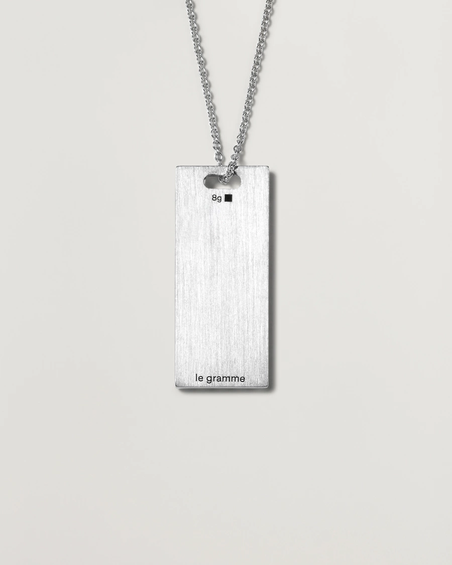 Herren | Neue Produktbilder | LE GRAMME | Godron Necklace Sterling Silver 8g