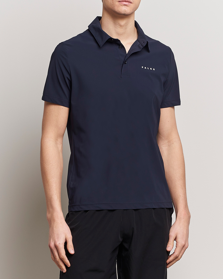 Herren | Poloshirt | Falke Sport | Falke Performance Polo Shirt Space Blue