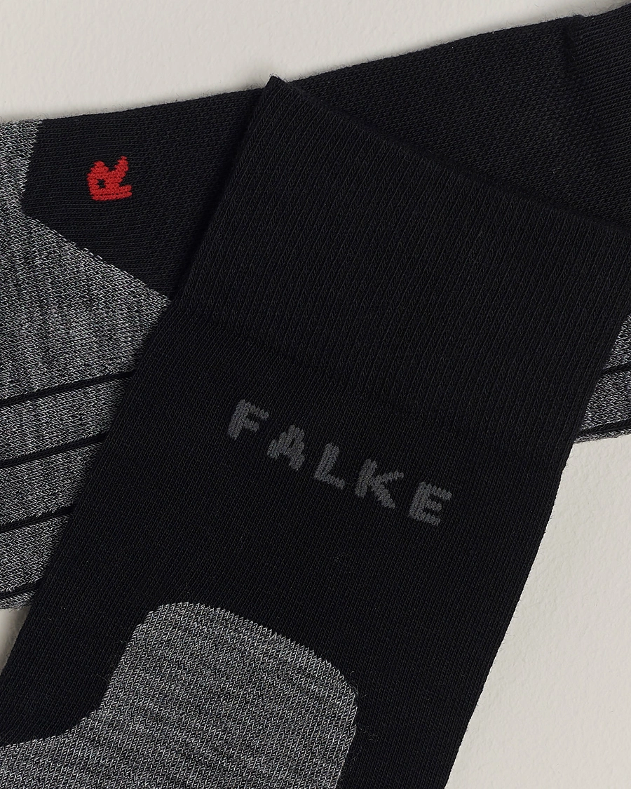 Herren | Normale Socken | Falke Sport | Falke RU4 Endurance Running Socks Black Mix