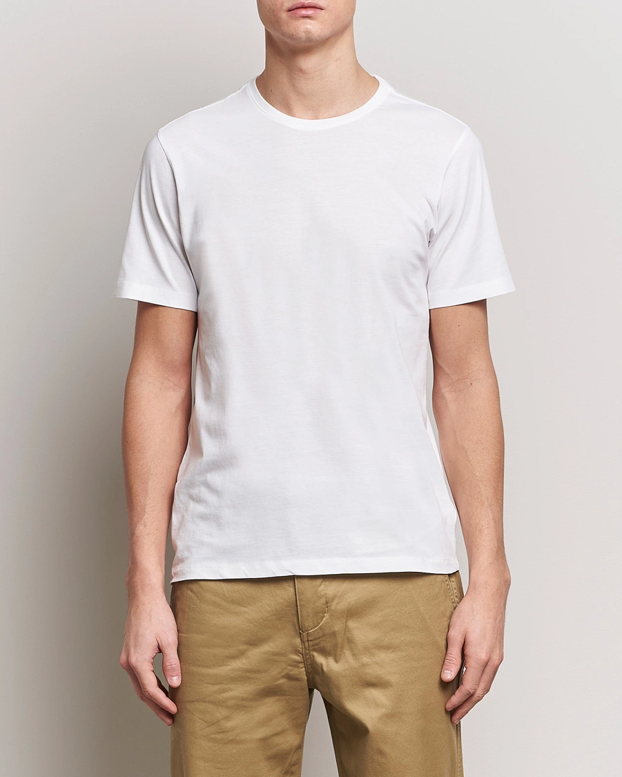 Men | White t-shirts | KnowledgeCotton Apparel | Agnar Basic T-Shirt Bright White