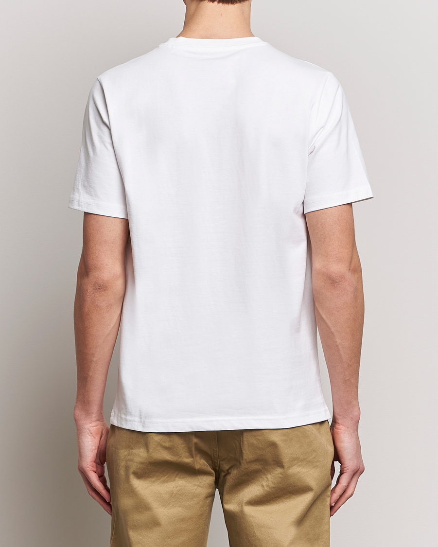 Herren | T-Shirts | KnowledgeCotton Apparel | Loke Badge T-Shirt Bright White