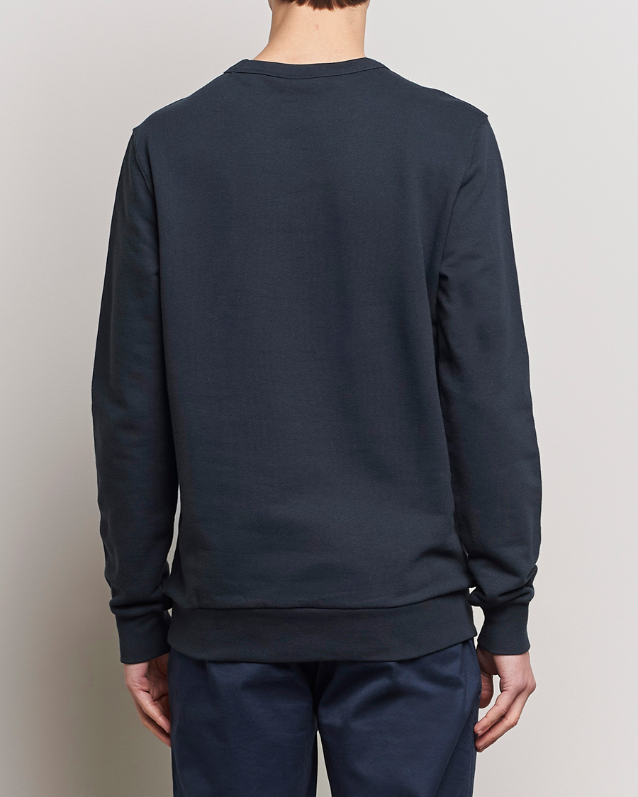 Herren | Pullover | KnowledgeCotton Apparel | Erik Badge Sweatshirt Total Eclipse