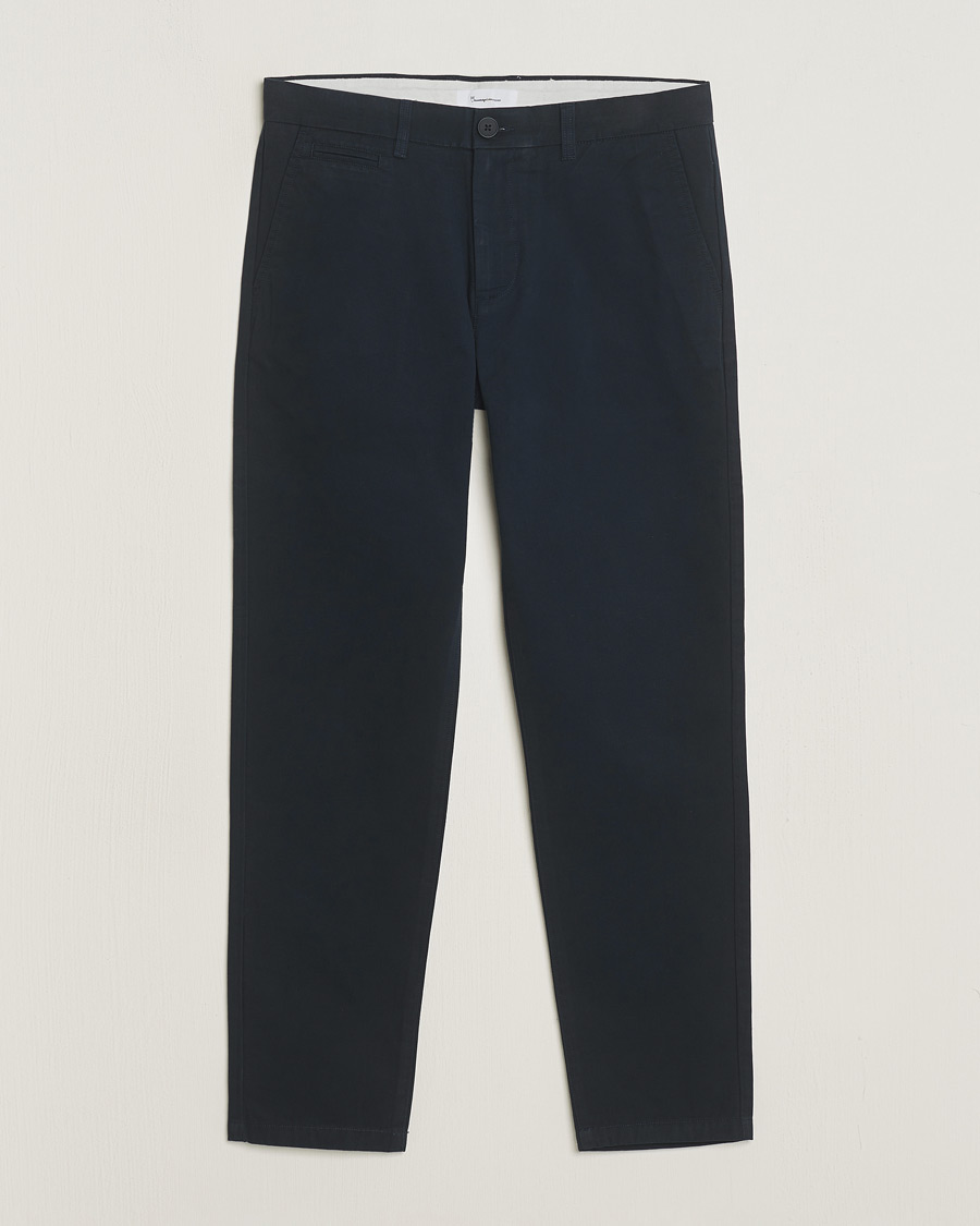 Herren | Hosen | KnowledgeCotton Apparel | Chuck Regular Cotton Twill Chino Total Eclipse
