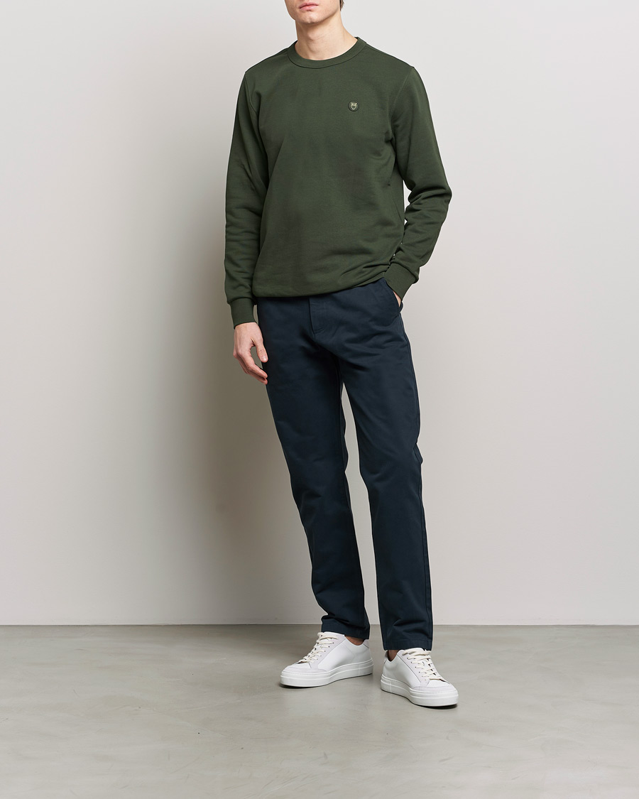 Herren | Hosen | KnowledgeCotton Apparel | Chuck Regular Cotton Twill Chino Total Eclipse