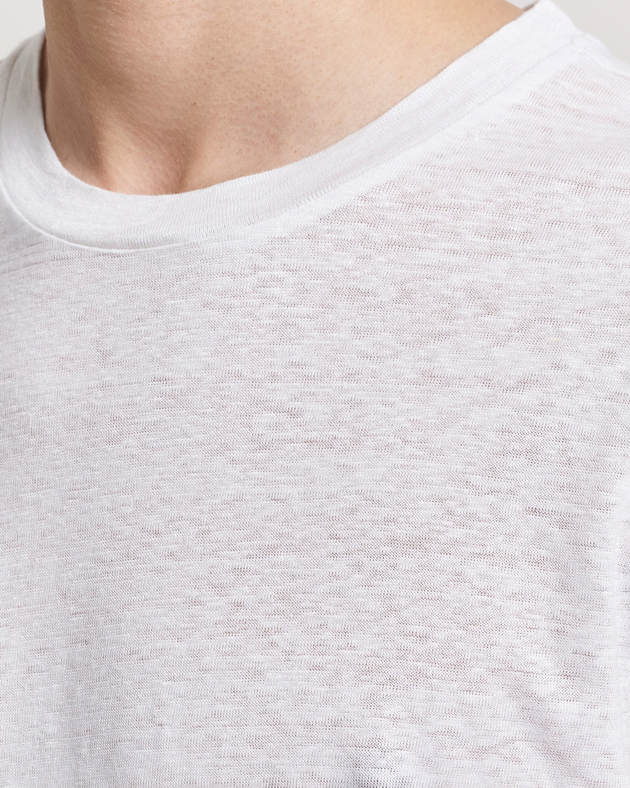 Herren | T-Shirts | KnowledgeCotton Apparel | Organic Linen T-Shirt Bright White