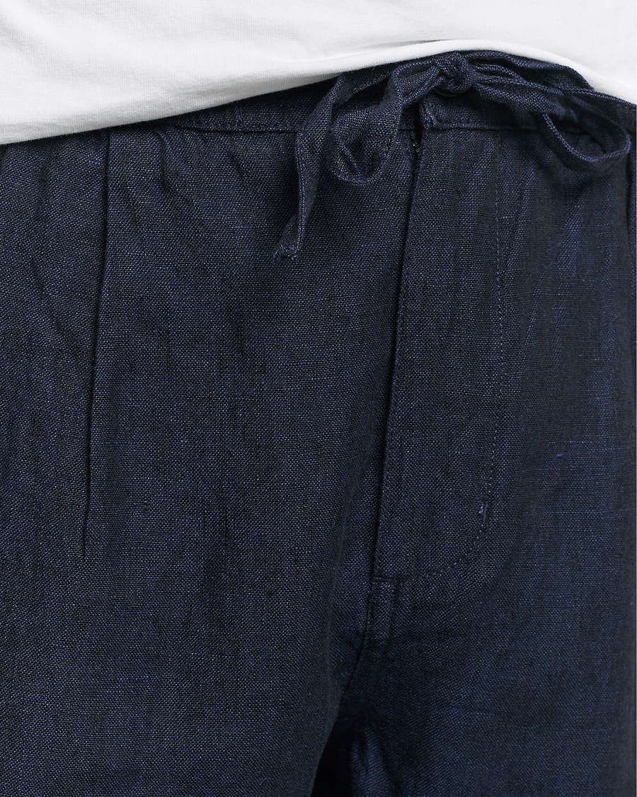 Herren | Hosen | KnowledgeCotton Apparel | Loose Linen Pants Total Eclipse