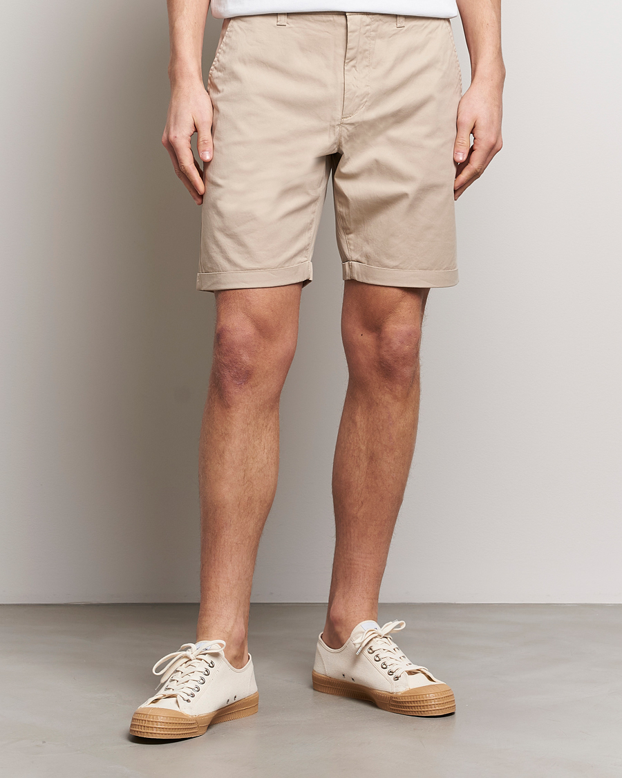 Herren | KnowledgeCotton Apparel | KnowledgeCotton Apparel | Regular Chino Poplin Shorts Light Feather Grey