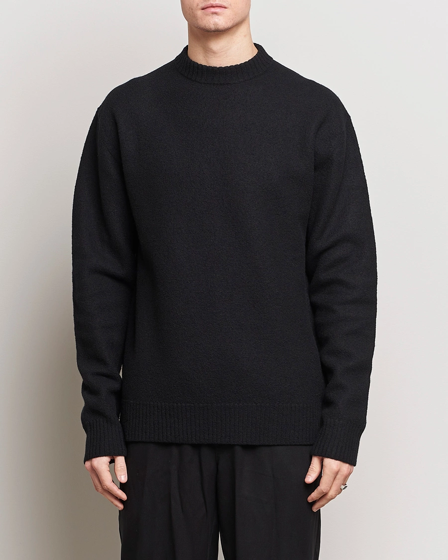 Herren | Jil Sander | Jil Sander | Lightweight Merino Wool Sweater Black