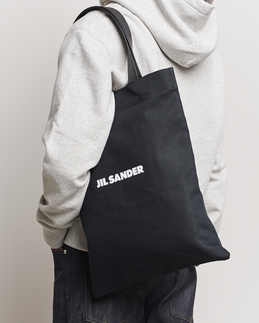 Herren | Taschen | Jil Sander | Canvas Logo Totebag Black