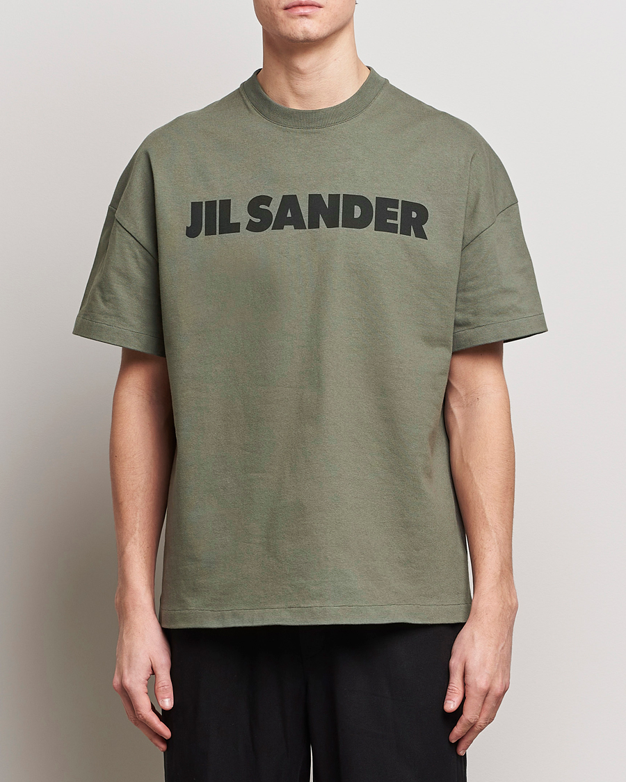 Herren | T-Shirts | Jil Sander | Printed Logo T-Shirt Thyme Green