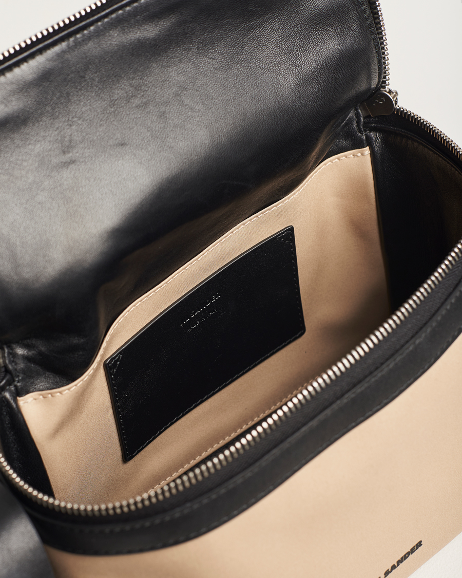 Herren | Jil Sander Cotton/Nappa Cross Body Bag Dark Sand | Jil Sander | Cotton/Nappa Cross Body Bag Dark Sand