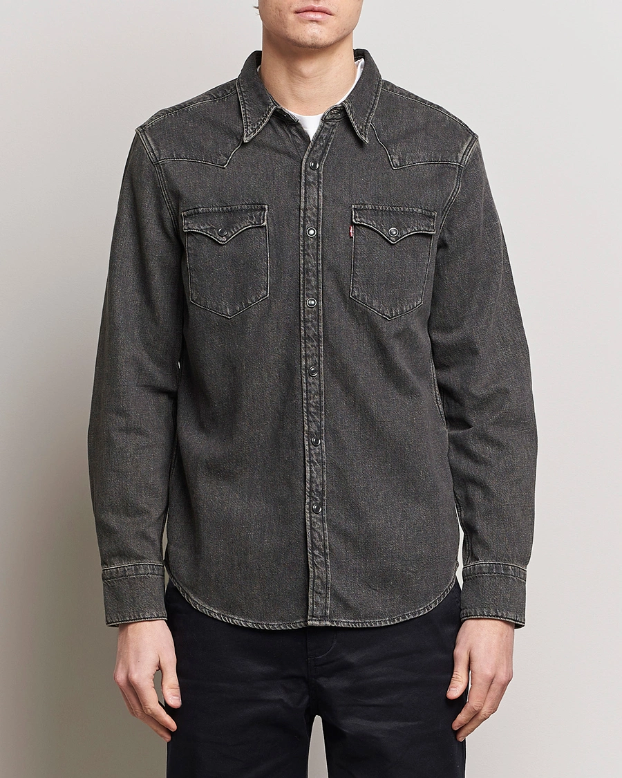 Herren | Freizeithemden | Levi's | Barstow Western Standard Shirt Black Washed