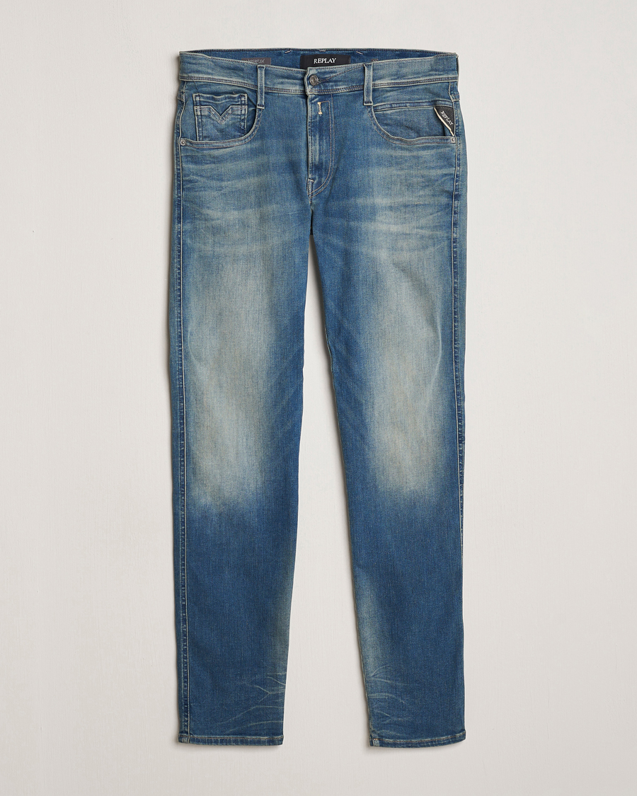 Herren | Jeans | Replay | Anbass Hyperflex Dust Wash Jeans Medium Blue