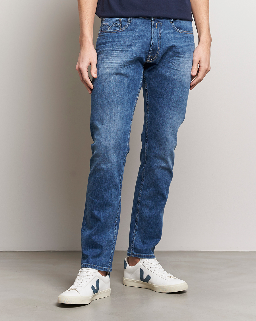 Herr | Kläder | Replay | Rocco Regular Fit Stretch Jeans Medium Blue