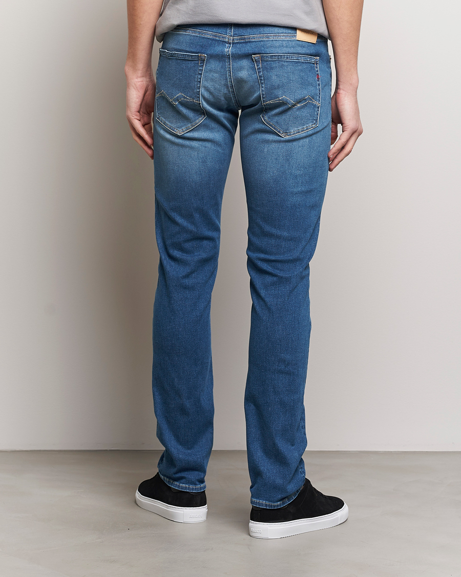 Herren | Jeans | Replay | Grover Straight Fit Hyperflex Jeans Medium Blue