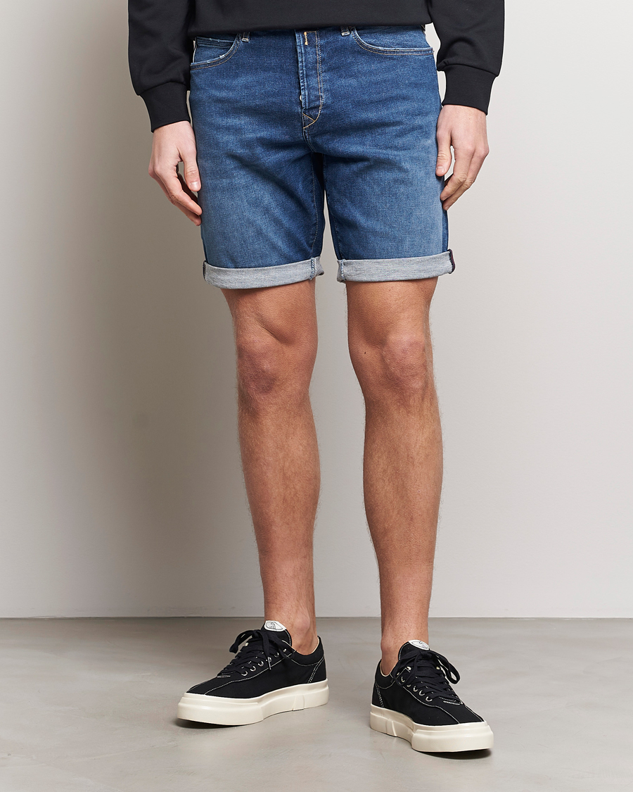 Herren | Shorts | Replay | RBJ981 Hyperflex Denim Shorts Dark Blue