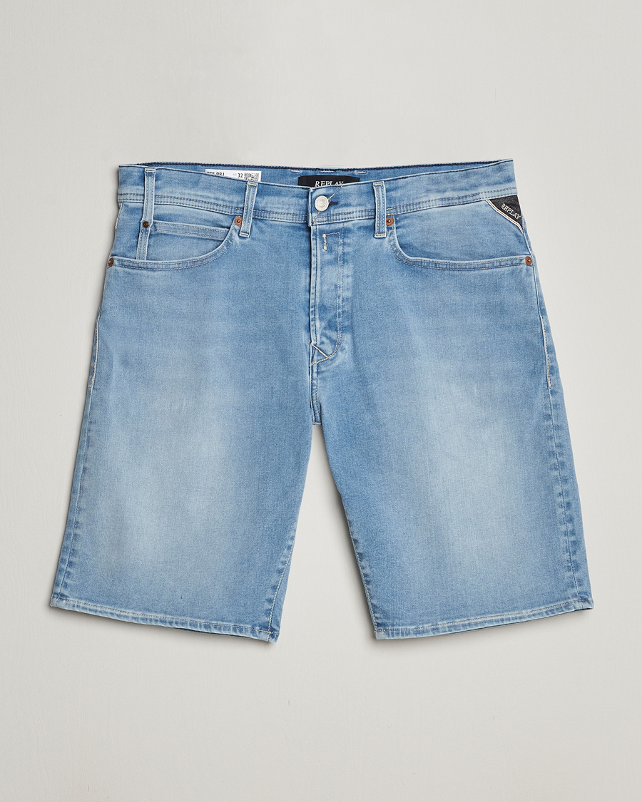 Herren | Shorts | Replay | RBJ981 Hyperflex Denim Shorts Light Blue