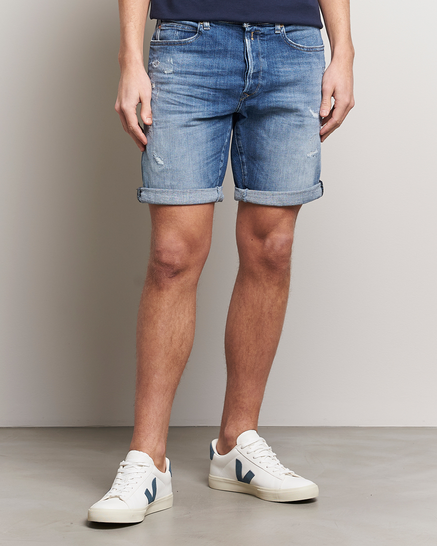 Herren | Shorts | Replay | RBJ981 10 Year Wash Denim Shorts Medium Blue