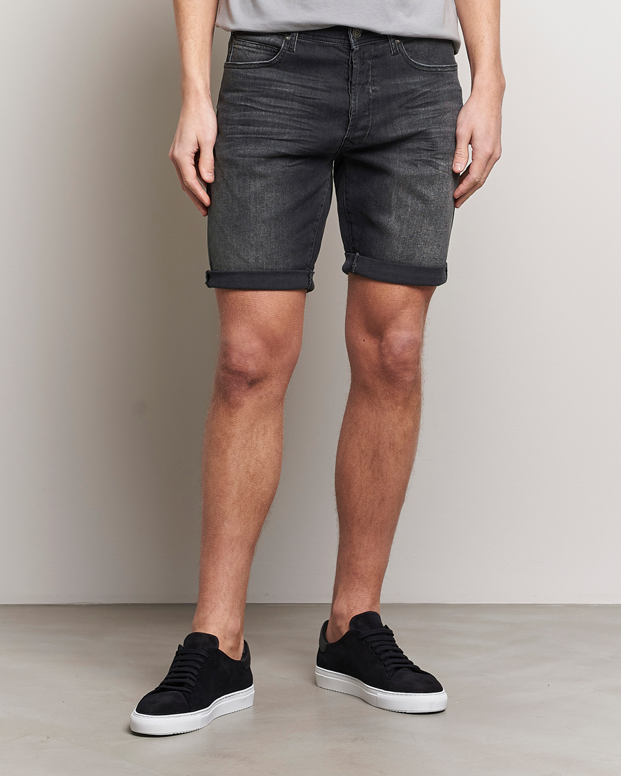 Herren | Shorts | Replay | RBJ981 Super Stretch Bio Denim Shorts Washed Black