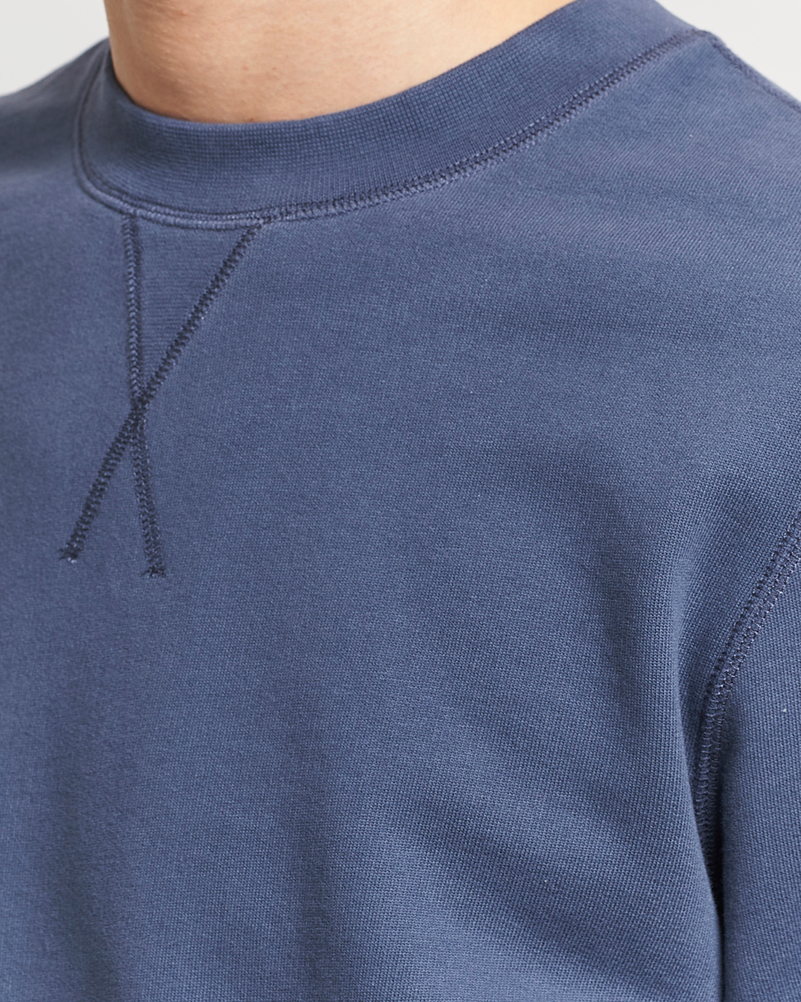 Herren | Pullover | Sunspel | Loopback Sweatshirt Slate Blue