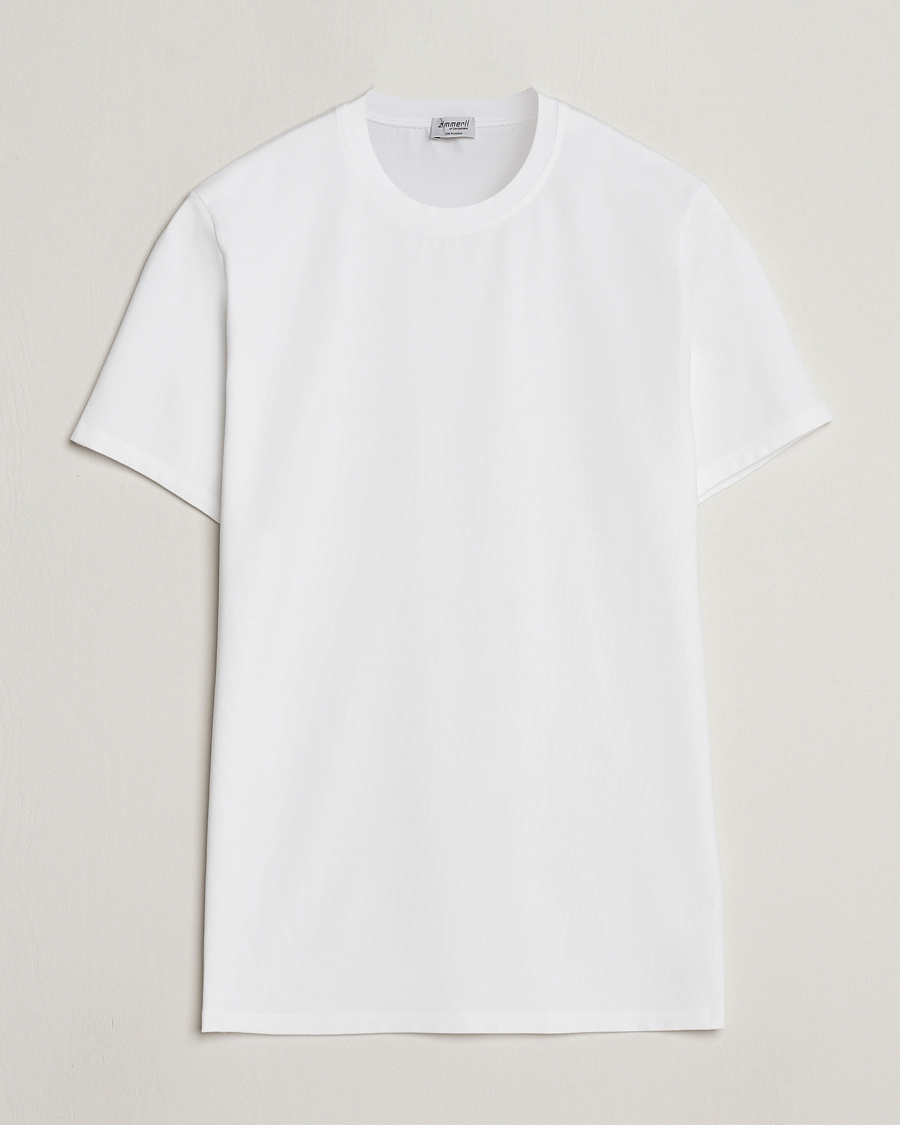 Herren | T-Shirts | Zimmerli of Switzerland | Pureness Modal Crew Neck T-Shirt White