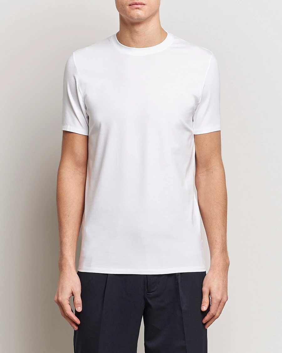 Herren |  | Zimmerli of Switzerland | Pureness Modal Crew Neck T-Shirt White