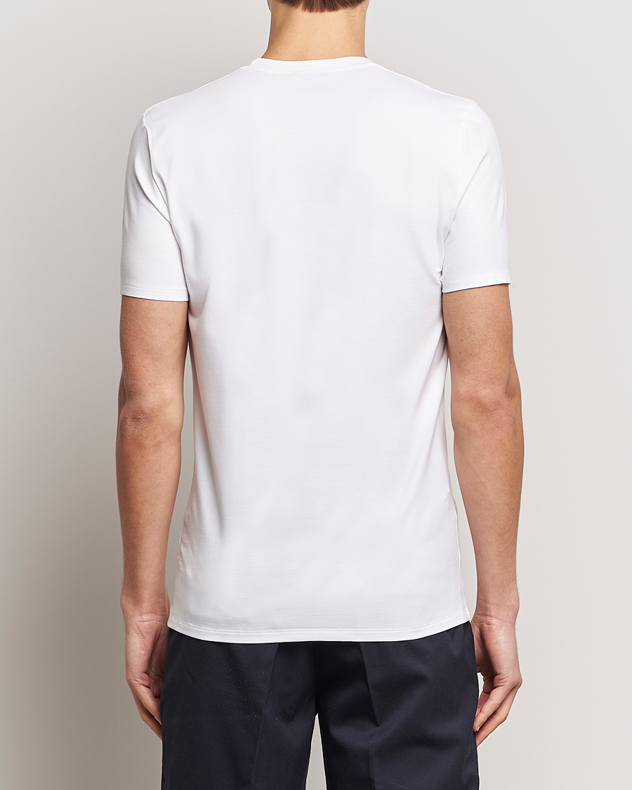 Herren | T-Shirts | Zimmerli of Switzerland | Pureness Modal Crew Neck T-Shirt White