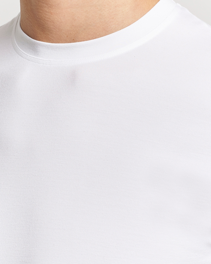 Herren | T-Shirts | Zimmerli of Switzerland | Pureness Modal Crew Neck T-Shirt White