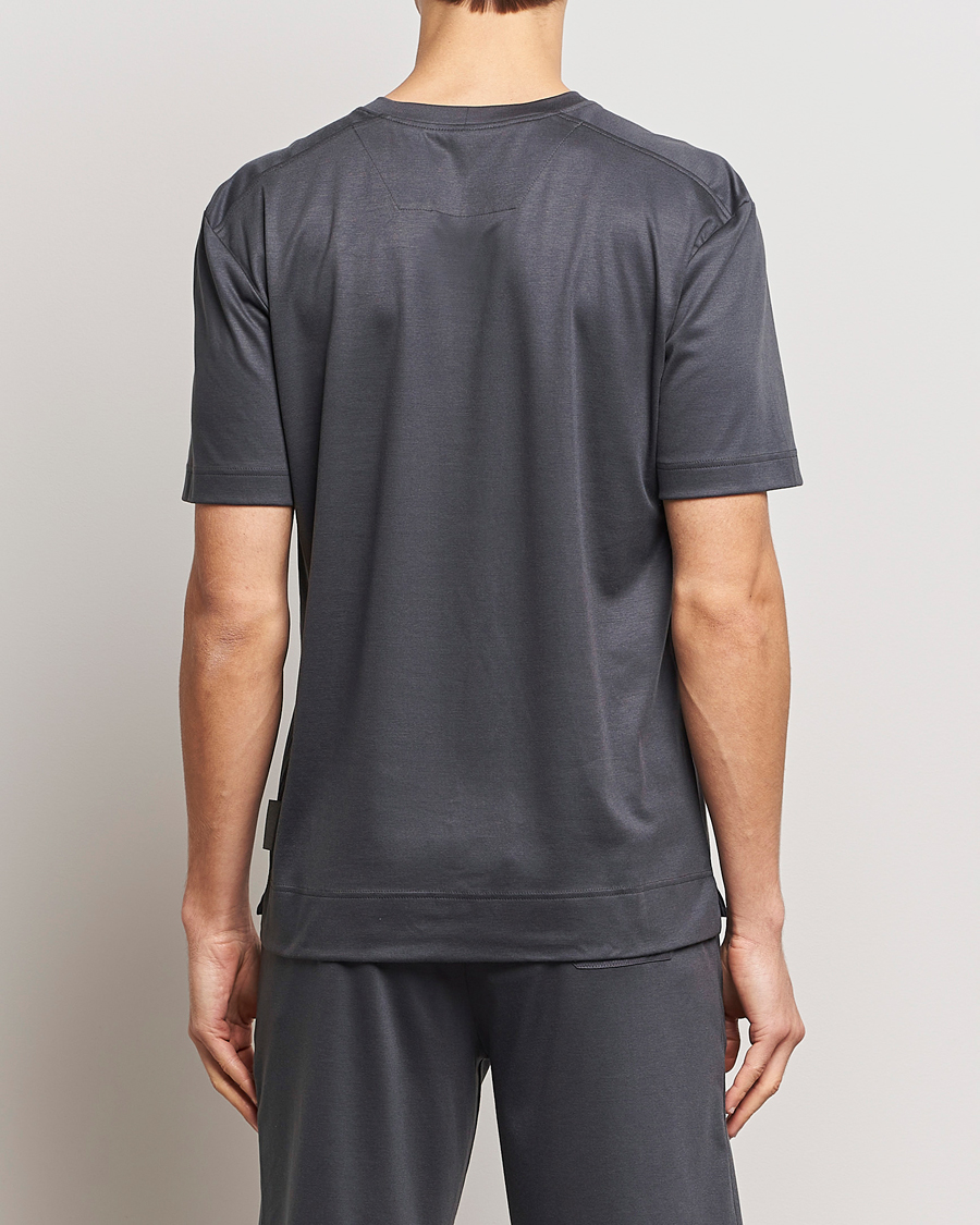 Herren | Schlafanzüge & Bademäntel | Zimmerli of Switzerland | Cotton/Modal Crew Neck Loungwear T-Shirt Phantom