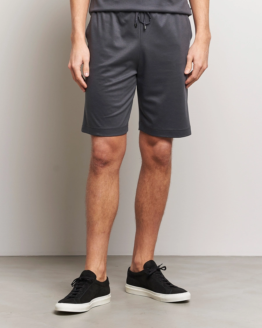 Herren | Pyjama Hosen | Zimmerli of Switzerland | Cotton/Modal Loungewear Shorts Phantom