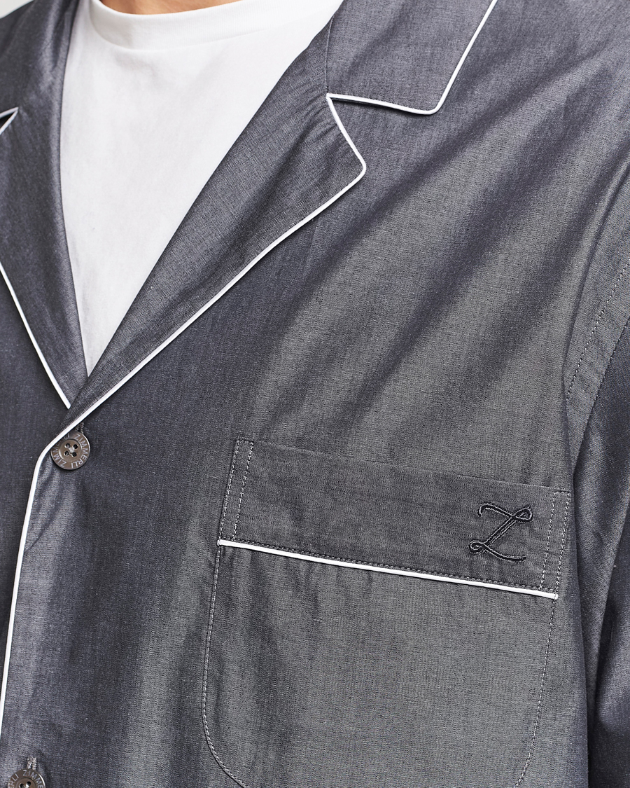 Herren | Schlafanzüge & Bademäntel | Zimmerli of Switzerland | Mercerised Cotton Pyjamas Dark Grey