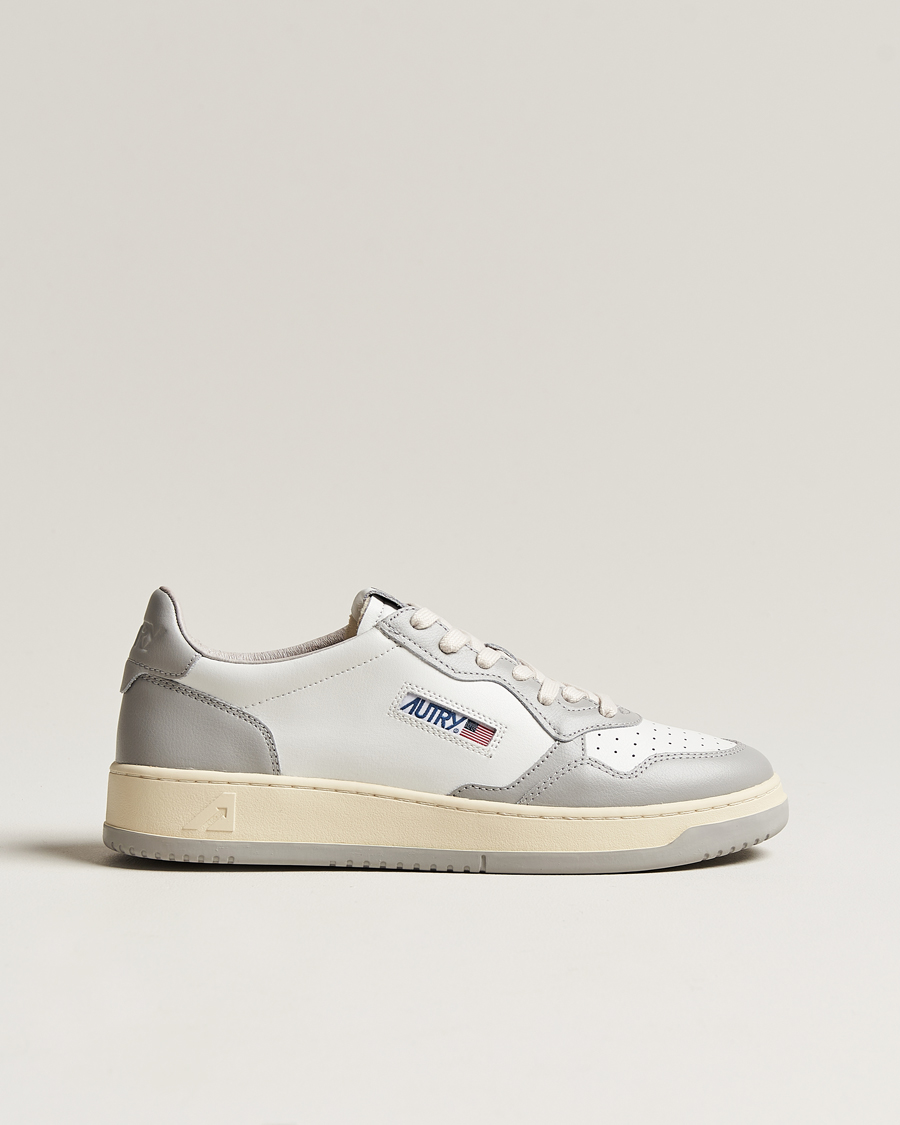 Herren | Schuhe | Autry | Medalist Low Bicolor Leather Sneaker White/Grey