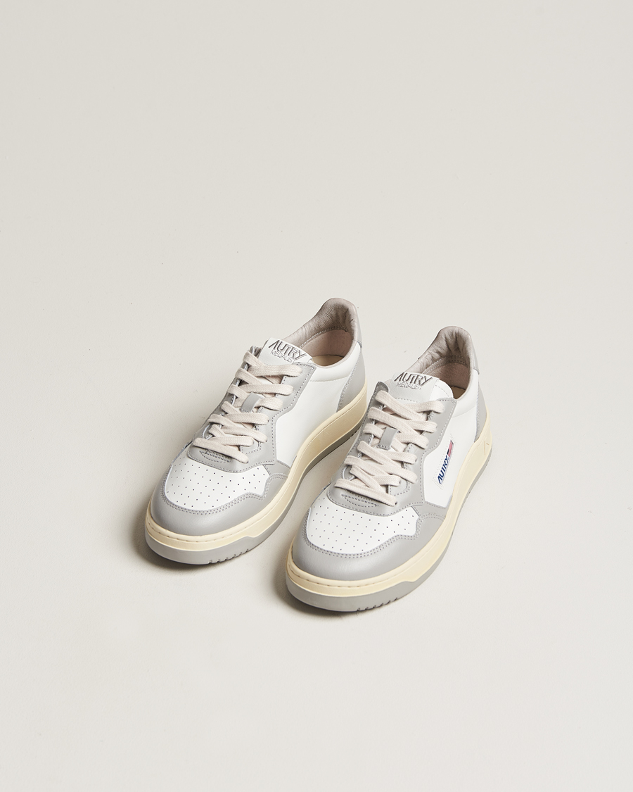 Herren |  | Autry | Medalist Low Bicolor Leather Sneaker White/Grey