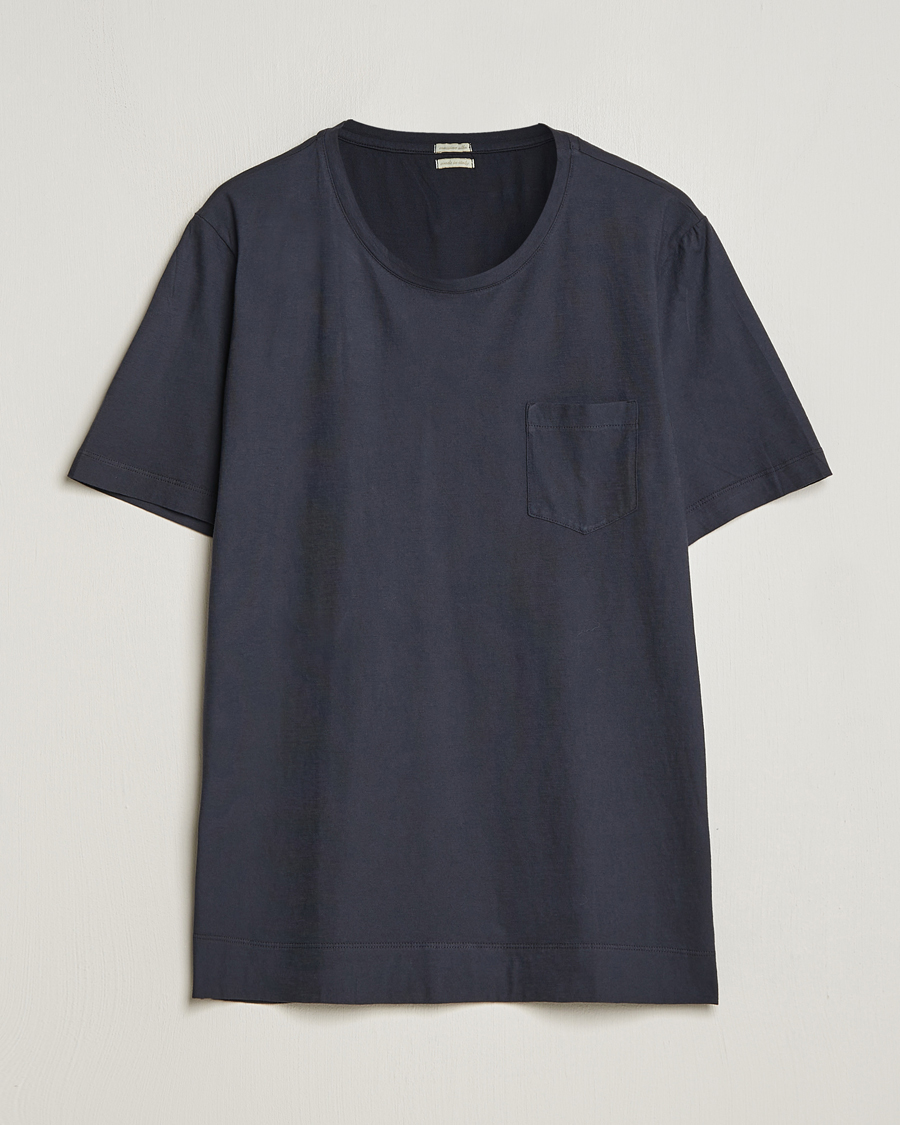 Herren | T-Shirts | Massimo Alba | Panarea Watercolor T-Shirt Black