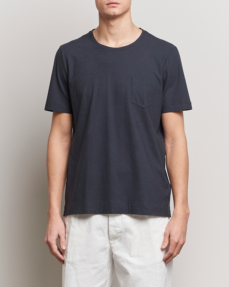 Herren | Contemporary Creators | Massimo Alba | Panarea Watercolor T-Shirt Black