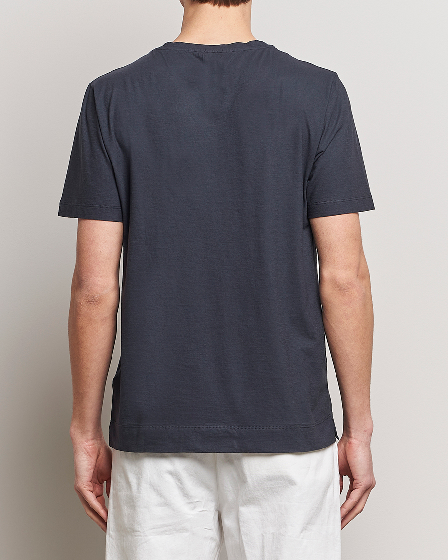 Herren | T-Shirts | Massimo Alba | Panarea Watercolor T-Shirt Black