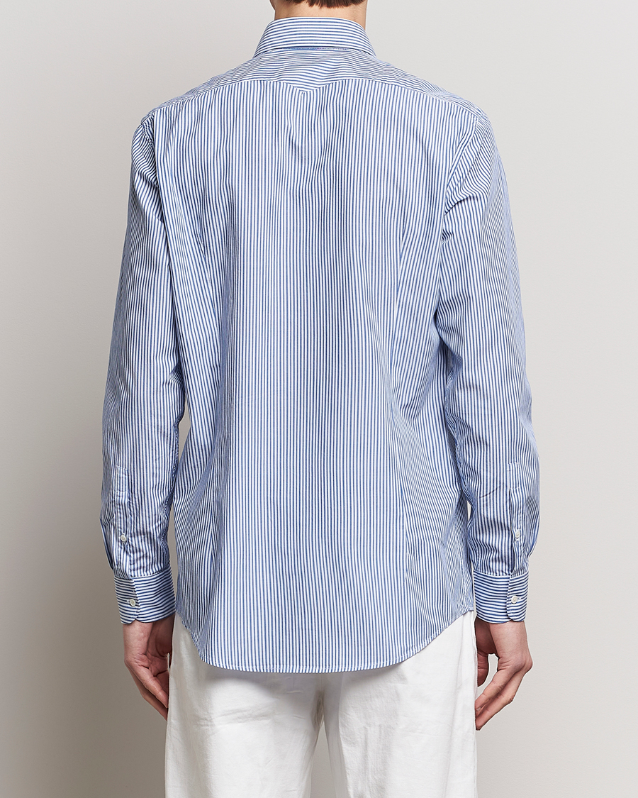 Herren | Hemden | Massimo Alba | Genova Striped Cotton Shirt Blue Stripes