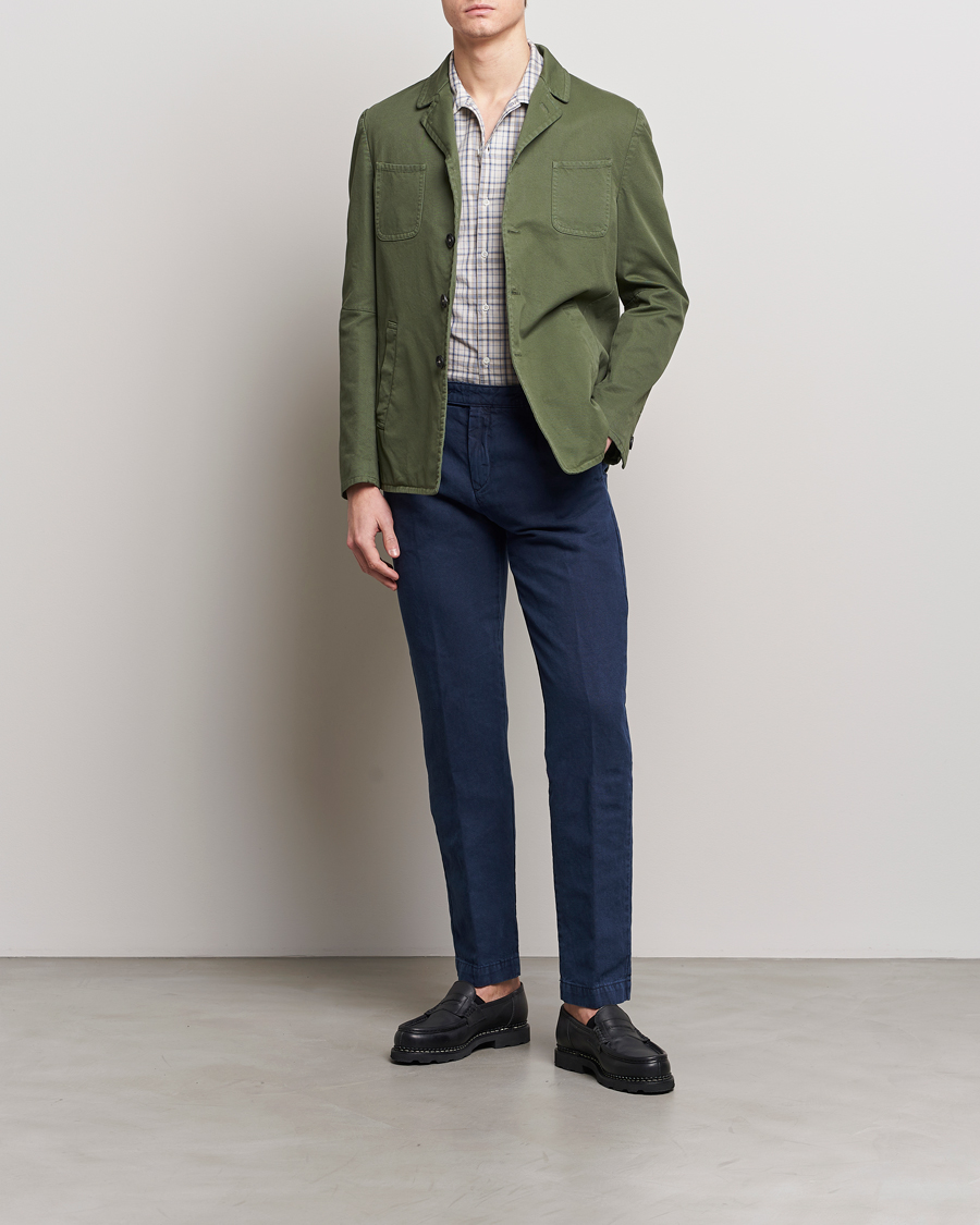 Herren | Hosen | Massimo Alba | Ionio Cotton Trousers Navy