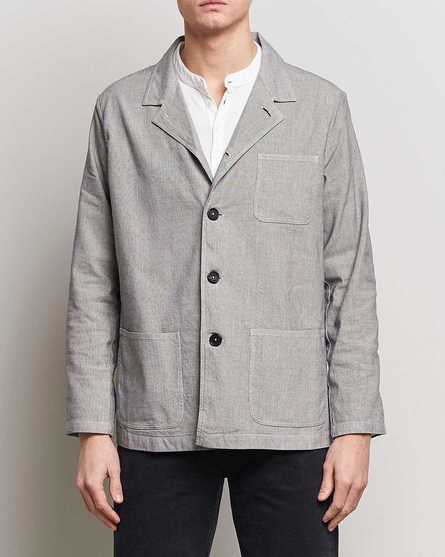 Herren |  | Massimo Alba | Florida Cotton/Linen Shirt Jacket Light Grey