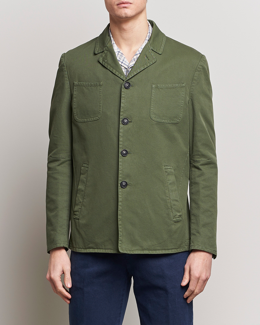 Herren |  | Massimo Alba | Solex Cotton Work Jacket Military Green