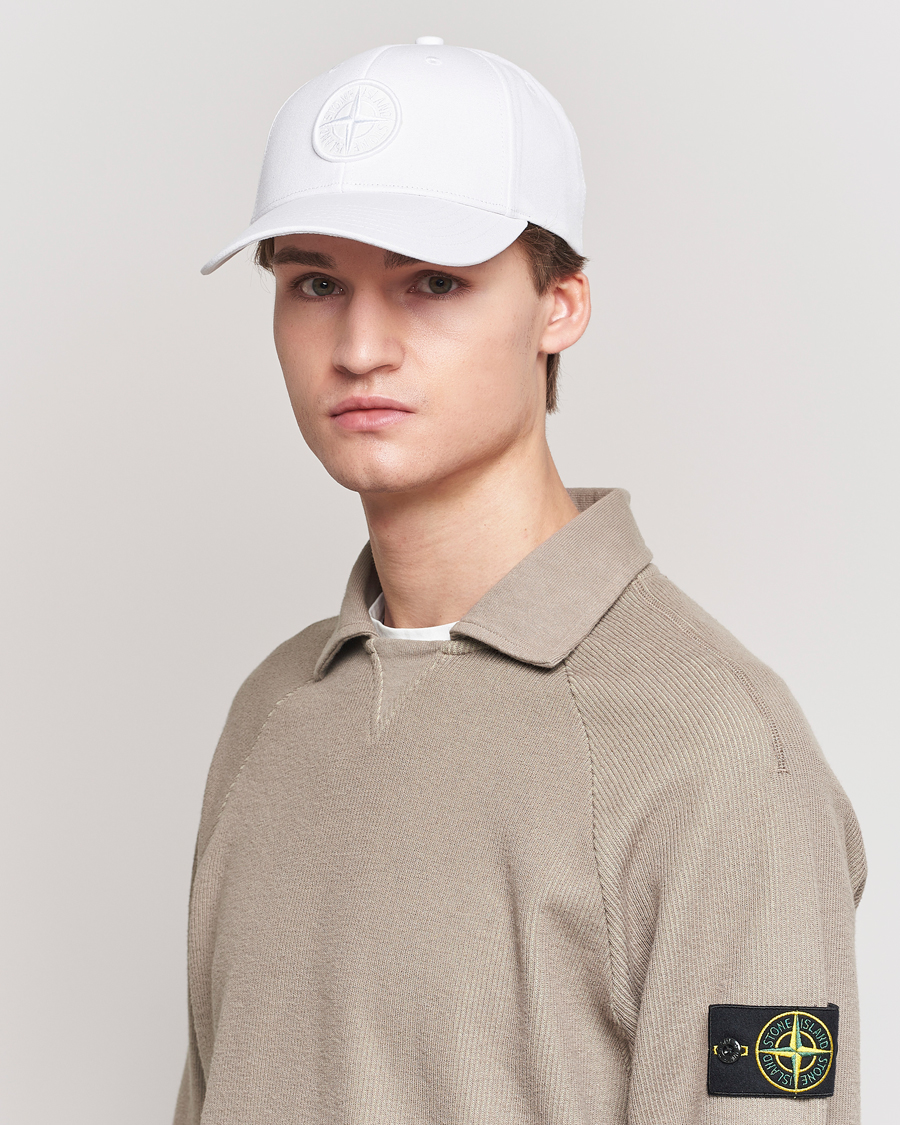 Herr | Stone Island | Stone Island | Classic Cotton Cap White