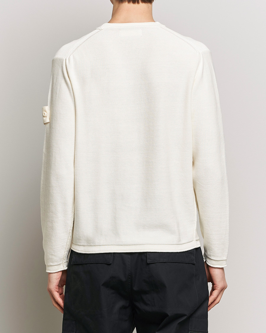Herren | Pullover | Stone Island | Ghost Knitted Cotton/Cashmere Sweater Natural Beige