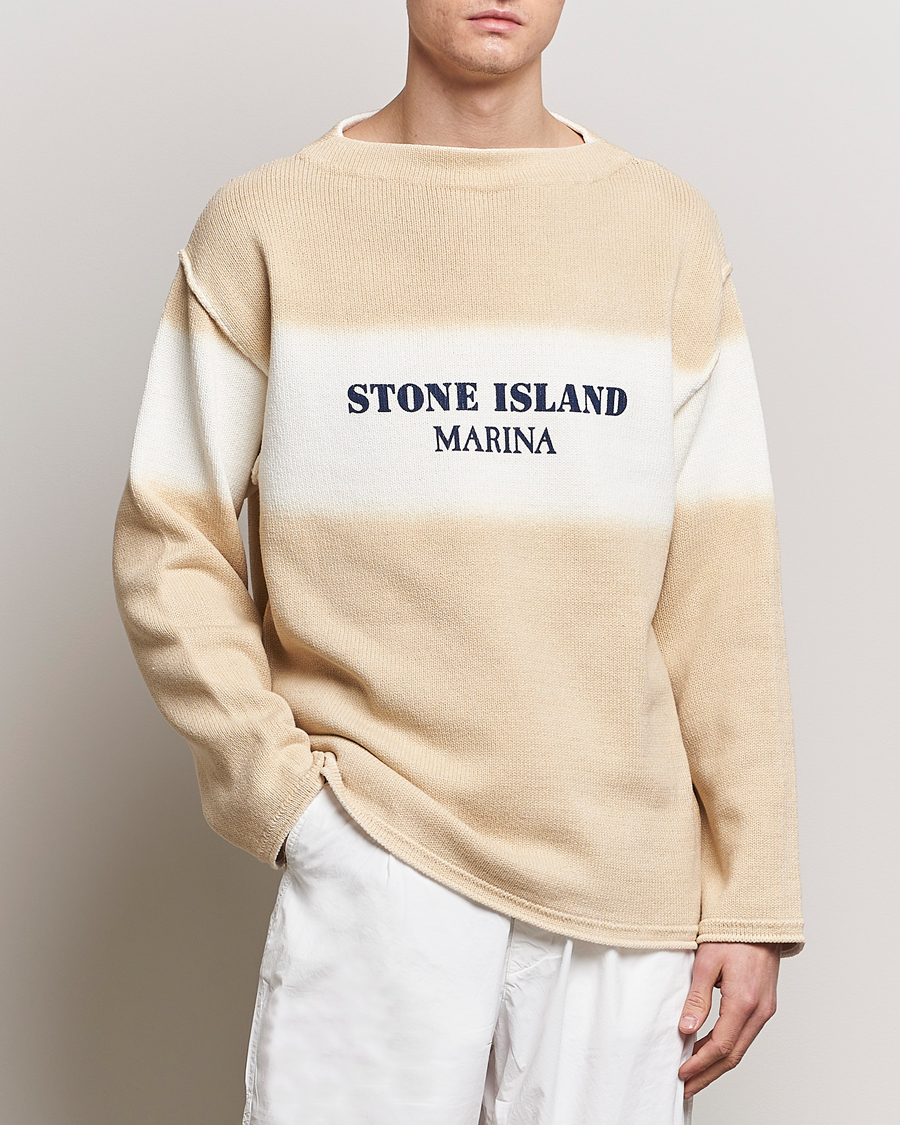 Herren |  | Stone Island | Marina Organic Cotton Sweater Natural Beige