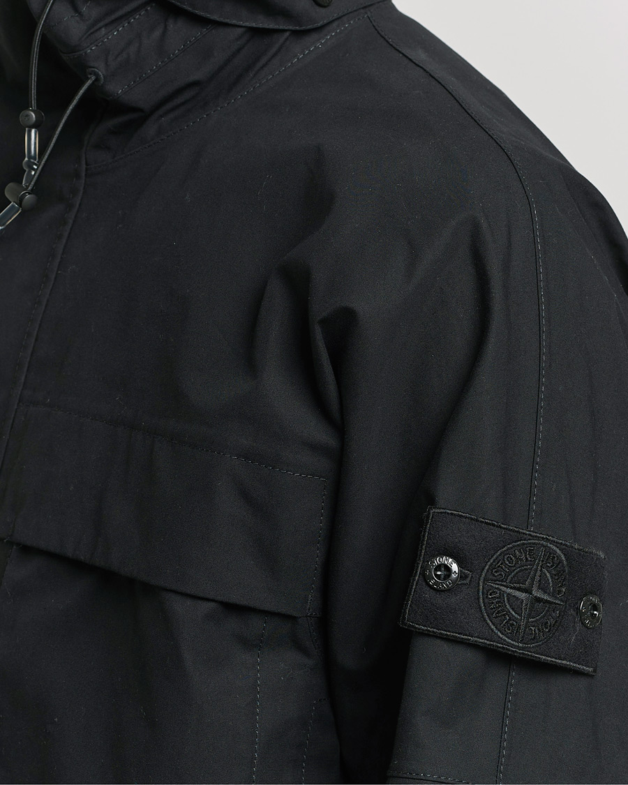 Herren | Jacken | Stone Island | Ghost Hooded Ventile Jacket Black