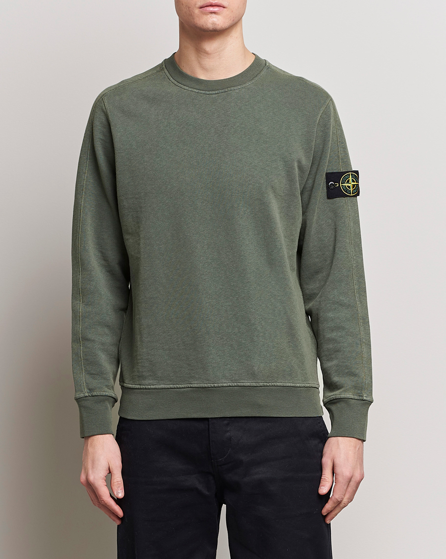 Herren |  | Stone Island | Garment Dyed Cotton Old Effect Sweatshirt Musk