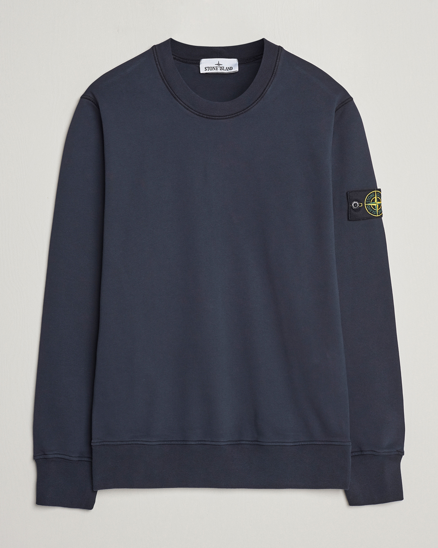 Herren | Aktuelle Marken | Stone Island | Garment Dyed Cotton Sweatshirt Navy Blue