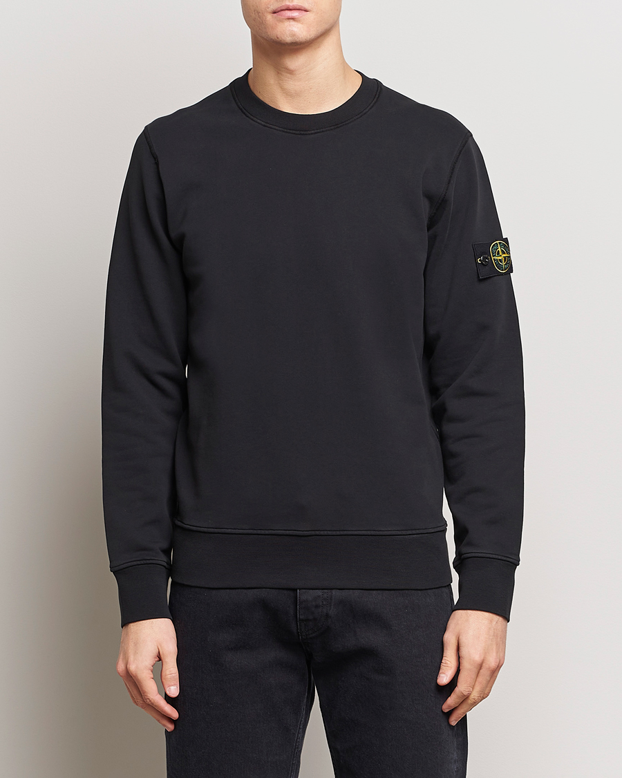 Herren | Stone Island | Stone Island | Garment Dyed Cotton Sweatshirt Black