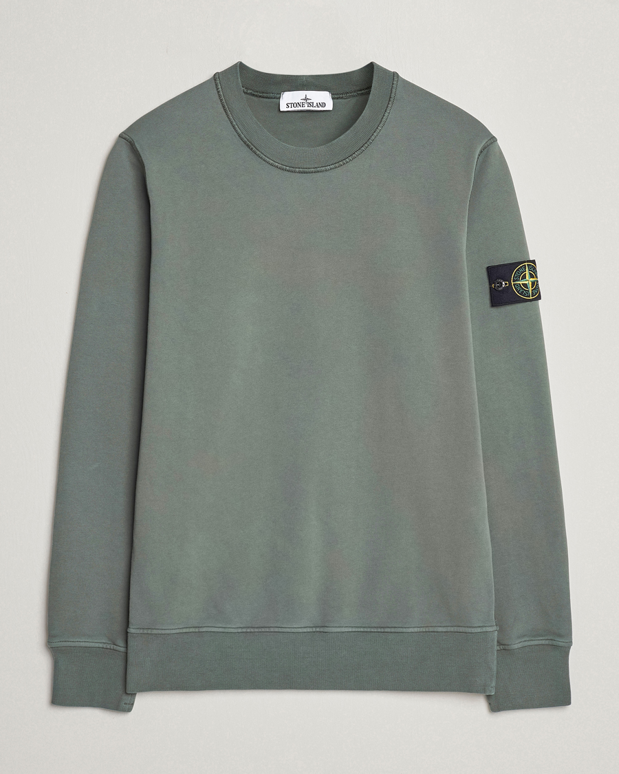 Herren |  | Stone Island | Garment Dyed Cotton Sweatshirt Musk